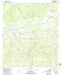 Crosby Mississippi Historical topographic map, 1:24000 scale, 7.5 X 7.5 Minute, Year 1988
