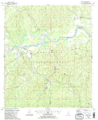 Crosby Mississippi Historical topographic map, 1:24000 scale, 7.5 X 7.5 Minute, Year 1988