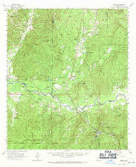 Crosby Mississippi Historical topographic map, 1:62500 scale, 15 X 15 Minute, Year 1961