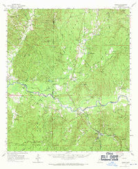 Crosby Mississippi Historical topographic map, 1:62500 scale, 15 X 15 Minute, Year 1961