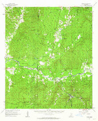 Crosby Mississippi Historical topographic map, 1:62500 scale, 15 X 15 Minute, Year 1961