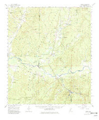 Crosby Mississippi Historical topographic map, 1:62500 scale, 15 X 15 Minute, Year 1961