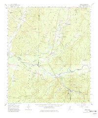 Crosby Mississippi Historical topographic map, 1:62500 scale, 15 X 15 Minute, Year 1961
