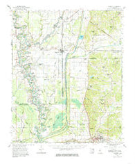 Crowder Mississippi Historical topographic map, 1:62500 scale, 15 X 15 Minute, Year 1962