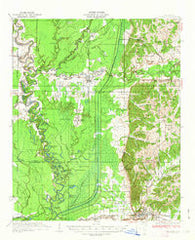 Crowder Mississippi Historical topographic map, 1:62500 scale, 15 X 15 Minute, Year 1935