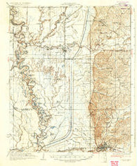 Crowder Mississippi Historical topographic map, 1:62500 scale, 15 X 15 Minute, Year 1935