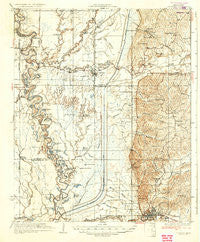 Crowder Mississippi Historical topographic map, 1:62500 scale, 15 X 15 Minute, Year 1935