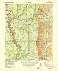 Crowder Mississippi Historical topographic map, 1:62500 scale, 15 X 15 Minute, Year 1939