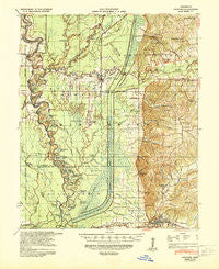 Crowder Mississippi Historical topographic map, 1:62500 scale, 15 X 15 Minute, Year 1939