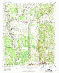 Crowder Mississippi Historical topographic map, 1:62500 scale, 15 X 15 Minute, Year 1962