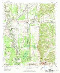 Crowder Mississippi Historical topographic map, 1:62500 scale, 15 X 15 Minute, Year 1962