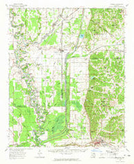 Crowder Mississippi Historical topographic map, 1:62500 scale, 15 X 15 Minute, Year 1962