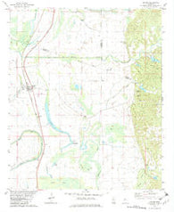 Cruger Mississippi Historical topographic map, 1:24000 scale, 7.5 X 7.5 Minute, Year 1982
