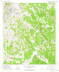 Crystal Springs Mississippi Historical topographic map, 1:24000 scale, 7.5 X 7.5 Minute, Year 1963