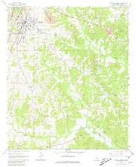 Crystal Springs Mississippi Historical topographic map, 1:24000 scale, 7.5 X 7.5 Minute, Year 1963