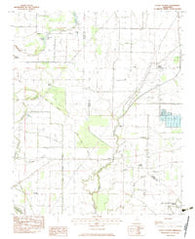 Curtis Station Mississippi Historical topographic map, 1:24000 scale, 7.5 X 7.5 Minute, Year 1983