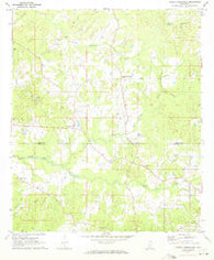 Dabney Crossroads Mississippi Historical topographic map, 1:24000 scale, 7.5 X 7.5 Minute, Year 1971