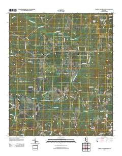 Dabney Crossroads Mississippi Historical topographic map, 1:24000 scale, 7.5 X 7.5 Minute, Year 2012