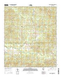 Dabney Crossroads Mississippi Current topographic map, 1:24000 scale, 7.5 X 7.5 Minute, Year 2015