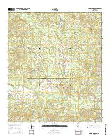 Dabney Crossroads Mississippi Current topographic map, 1:24000 scale, 7.5 X 7.5 Minute, Year 2015