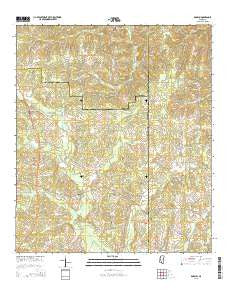 Darbun Mississippi Current topographic map, 1:24000 scale, 7.5 X 7.5 Minute, Year 2015