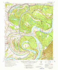 Davis Island Louisiana Historical topographic map, 1:62500 scale, 15 X 15 Minute, Year 1965