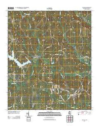 De Kalb Mississippi Historical topographic map, 1:24000 scale, 7.5 X 7.5 Minute, Year 2012