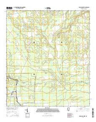 Dead Tiger Creek Mississippi Current topographic map, 1:24000 scale, 7.5 X 7.5 Minute, Year 2015