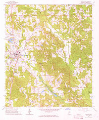 Decatur Mississippi Historical topographic map, 1:24000 scale, 7.5 X 7.5 Minute, Year 1966