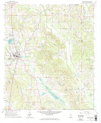 Decatur Mississippi Historical topographic map, 1:24000 scale, 7.5 X 7.5 Minute, Year 1966