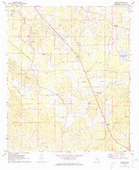 Deemer Mississippi Historical topographic map, 1:24000 scale, 7.5 X 7.5 Minute, Year 1972