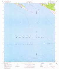 Deer Island Mississippi Historical topographic map, 1:24000 scale, 7.5 X 7.5 Minute, Year 1954