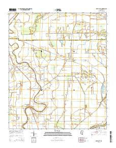 Delta City Mississippi Current topographic map, 1:24000 scale, 7.5 X 7.5 Minute, Year 2015