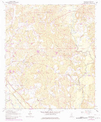 Denham Mississippi Historical topographic map, 1:24000 scale, 7.5 X 7.5 Minute, Year 1964