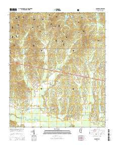 Denmark Mississippi Current topographic map, 1:24000 scale, 7.5 X 7.5 Minute, Year 2015
