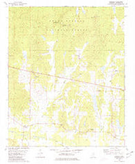 Denmark Mississippi Historical topographic map, 1:24000 scale, 7.5 X 7.5 Minute, Year 1980