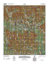Dentville Mississippi Historical topographic map, 1:24000 scale, 7.5 X 7.5 Minute, Year 2012