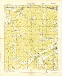 Doskie Mississippi Historical topographic map, 1:24000 scale, 7.5 X 7.5 Minute, Year 1935