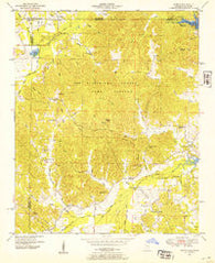 Doskie Mississippi Historical topographic map, 1:24000 scale, 7.5 X 7.5 Minute, Year 1950