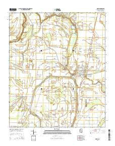 Drew Mississippi Current topographic map, 1:24000 scale, 7.5 X 7.5 Minute, Year 2015