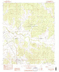 Duck Hill Mississippi Historical topographic map, 1:24000 scale, 7.5 X 7.5 Minute, Year 1983