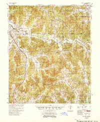 Duck Hill Mississippi Historical topographic map, 1:62500 scale, 15 X 15 Minute, Year 1954