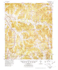 Duck Hill Mississippi Historical topographic map, 1:62500 scale, 15 X 15 Minute, Year 1954