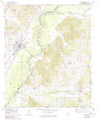 Durant Mississippi Historical topographic map, 1:24000 scale, 7.5 X 7.5 Minute, Year 1964