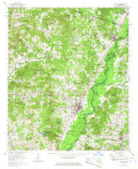 Durant Mississippi Historical topographic map, 1:62500 scale, 15 X 15 Minute, Year 1966