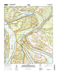 Eagle Bend Mississippi Current topographic map, 1:24000 scale, 7.5 X 7.5 Minute, Year 2015