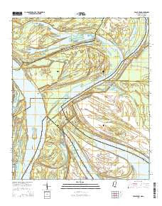 Eagle Bend Mississippi Current topographic map, 1:24000 scale, 7.5 X 7.5 Minute, Year 2015
