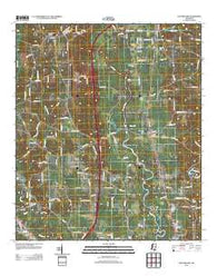 Eastabuchie Mississippi Historical topographic map, 1:24000 scale, 7.5 X 7.5 Minute, Year 2012