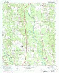 Eastabuchie Mississippi Historical topographic map, 1:24000 scale, 7.5 X 7.5 Minute, Year 1965