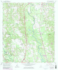 Eastabuchie Mississippi Historical topographic map, 1:24000 scale, 7.5 X 7.5 Minute, Year 1965